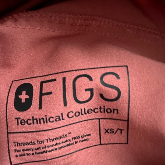 FIGS Kade XS TALL Mauve Scrub Pants - Picture 3 of 6